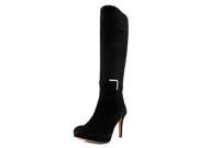 Nine West Evah Women US 10.5 Black Knee High Boot