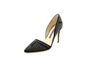 French Connection Ellis Womens Size 7.5 Black Suede Pumps Heels Shoes UK 5 EU 38