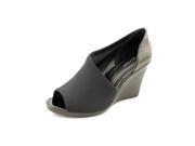 Calvin Klein Lanai Women US 11 Black Peep Toe Wedge Heel