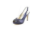 Anne Klein Driscol Women US 5 Blue Peep Toe Slingback Heel