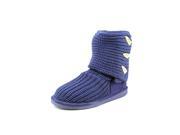 Bearpaw Knit Tall Womens Size 6 Blue Textile Winter Boots New Display