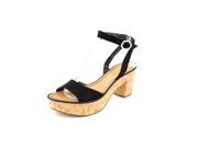 Diane Von Furstenberg Odelia Women US 7.5 Black Sandals New Display