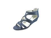 Alfani Gypsie Women US 7.5 Blue Wedge Sandal