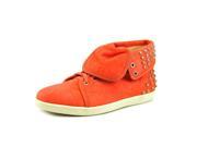 Boutique 9 Katreen Womens Size 8.5 Orange Nubuck Leather Sneakers Shoes