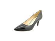 Nine West Margot Womens Size 9.5 Black Leather Pumps Heels Shoes