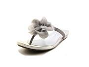 Nina Margery Women US 5.5 Silver Flip Flop Sandal