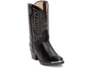 Durango BT840 Toddler Boys Size 8.5 Black Narrow Faux Leather Western Boots