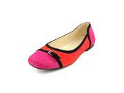 Anne Klein Plural Womens Size 6.5 Pink Suede Flats Shoes