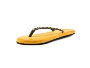 Crocs Oumi Luxe Flip Women US 6 Brown Flip Flop Sandal