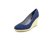 Unlisted Kenneth Col Finally Women US 8.5 Blue Wedge Sandal