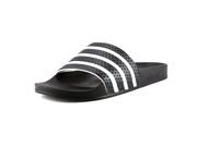 Adidas Adilette Mens Size 11 Black Textile Slides Sandals Shoes