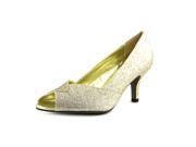 Easy Street Ravish Women US 6.5 Gold Peep Toe Heels