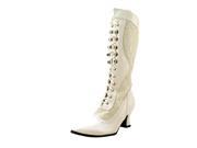 Ellie Rebecca Womens Size 8 White Fashion Knee High Boots New Display