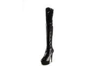 Pleaser Delight 3050 Womens Size 11 Black Fashion Over the Knee Boots
