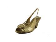 Circa Joan David Neera Women US 10 Gold Slingback Heel