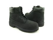 Timberland 6 Premium Youth Boys Size 6.5 Black Nubuck Leather Casual Boots