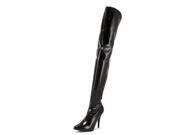 Pleaser Seduce Womens Size 10 Black Fashion Over the Knee Boots
