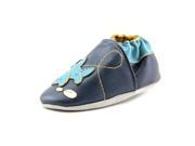 Momo Baby Airplane Infant Baby Boys Size 6 12 Months Blue Slipper Shoes