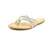143 Girl Primotoo Women US 7.5 Silver Flip Flop Sandal
