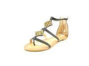 ShoeVibe Luane Women US 8.5 Black Thong Sandal