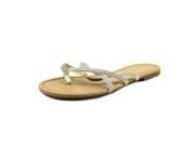 143 Girl Primotoo Women US 5.5 Silver Flip Flop Sandal