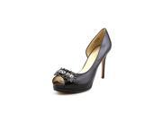 Nine West Finest Women US 9.5 Black Peep Toe Heels