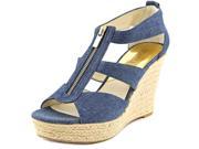 Michael Michael Kors Damita Wedge Women US 8 Blue Wedge Sandal