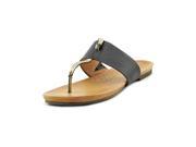 Naya Crescent Women US 6.5 Black Thong Sandal