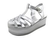 Wanted Jellypop Women US 6 Silver Platform Sandal