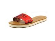 Lucky Brand Deldonna Women US 8.5 Red Slides Sandal