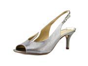 Amalfi By Rangoni Cesare Women US 7.5 N S Silver Slingback Heel