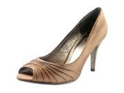 Adrianna Papell Farrel Women US 6 Brown Peep Toe Heels