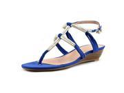 Enzo Angiolini Khanna Women US 6.5 Blue Wedge Sandal