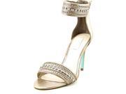 Betsey Johnson Charm Women US 9.5 Silver Sandals