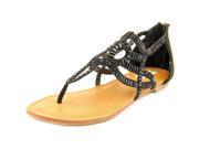 Not Rated Corona Del Mar Women US 7.5 Black Thong Sandal