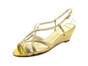 Caparros Lisette Women US 7.5 Gold Slingback Heel