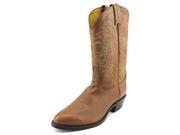Tony Lama Western Boots Mens Square Toe Leather 10 D Tan Jersey 6104C