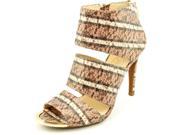 Jessica Simpson Elsbeth Women US 5.5 Brown Peep Toe Heels