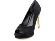 Charles By Charles David Falcon Women US 7.5 Black Peep Toe Heels
