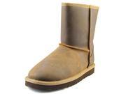 Ugg Australia Kids Classic Short Leather Youth US 1 Brown Winter Boot