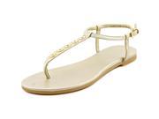 Cole Haan Effie Sandal Women US 6 Gold Thong Sandal