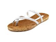 Diane Von Furstenberg Adelia Women US 10 Silver Sandals