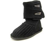 Bearpaw Knit Tall Youth US 2 Black Winter Boot
