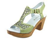 Eric Michael Tyra Women US 8.5 Green Platform Sandal