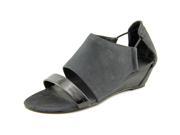 Matisse Port Women US 6 Black Wedge Sandal
