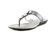 Bandolino Jesane Women US 6.5 Gray Thong Sandal
