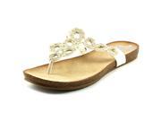 Fergalicious Peake Women US 7 White Thong Sandal