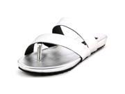 Steven Steve Madden Korrii Women US 7.5 Silver Thong Sandal
