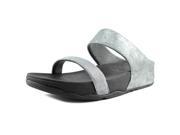 FitFlop Lulu Women US 11 Silver Slides Sandal