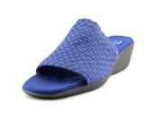 Aerosoles Cake Badder Women US 5.5 Blue Wedge Sandal